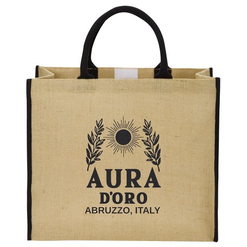 Aura D’Oro Large Jute Tote Bag, Abruzzo Italy